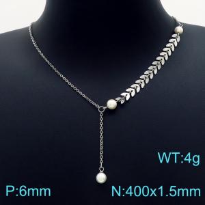 Stainless Steel Necklace - KN203384-KFC