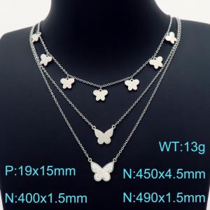Stainless Steel Necklace - KN203389-KFC