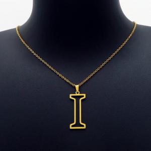 SS Gold-Plating Necklace - KN203433-LO