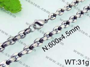 Stainless Steel Necklace - KN20852-BD