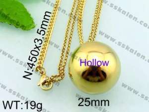 Stainless Steel Gold-plating Pendant - KN21684-Z