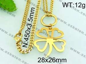 Stainless Steel Gold-plating Pendant - KN21685-Z