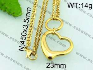 Stainless Steel Gold-plating Pendant - KN21686-Z