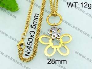 Stainless Steel Gold-plating Pendant - KN21693-Z