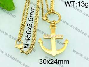 Stainless Steel Gold-plating Pendant - KN21694-Z