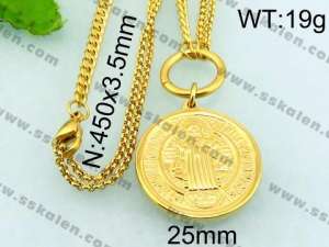 Stainless Steel Gold-plating Pendant - KN21695-Z