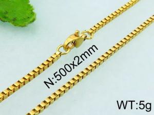 Staineless Steel Small Gold-plating Chain - KN21889-Z