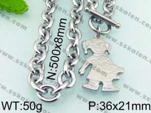 Stainless Steel Necklace - KN21898-Z