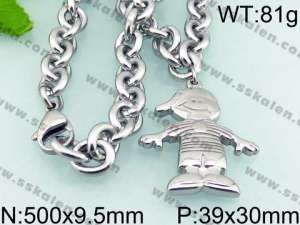 Stainless Steel Necklace - KN21900-Z