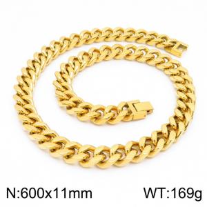 SS Gold-Plating Necklace - KN225439-Z