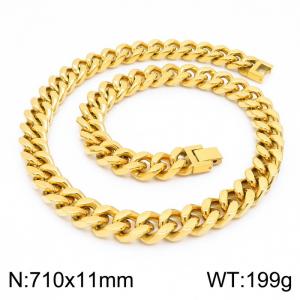 SS Gold-Plating Necklace - KN225441-Z