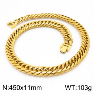 SS Gold-Plating Necklace - KN225470-Z