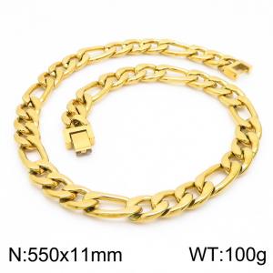 SS Gold-Plating Necklace - KN225486-Z
