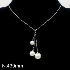 Stainless Steel Necklace - KN225973-TOM