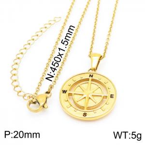 SS Gold-Plating Necklace - KN226160-KFC