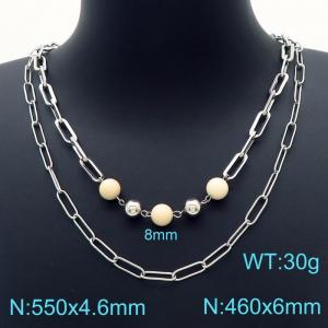 Stainless Steel Necklace - KN226246-Z