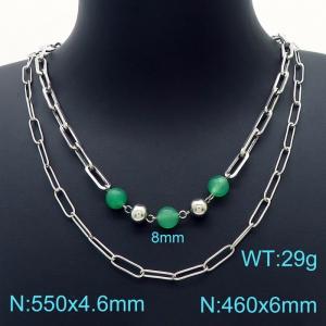 Stainless Steel Necklace - KN226248-Z