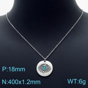 Stainless Steel Stone Necklace - KN226267-KC