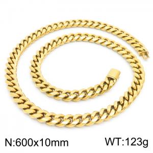 SS Gold-Plating Necklace - KN226664-KFC