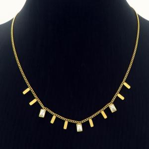 SS Gold-Plating Necklace - KN227188-HM