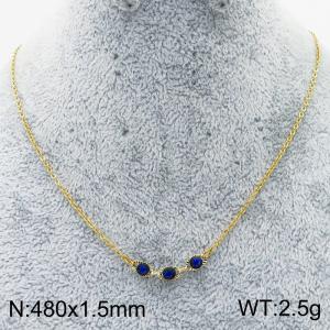 SS Gold-Plating Necklace - KN227335-Z