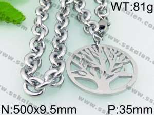 Stainless Steel Necklace - KN22824-Z