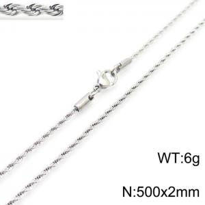 Stainless Steel Necklaces - KN228813-Z