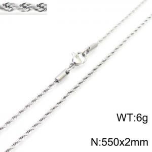 Stainless Steel Necklaces - KN228814-Z
