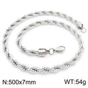 Stainless Steel Necklaces - KN228882-Z