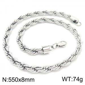 Stainless Steel Necklaces - KN228892-Z