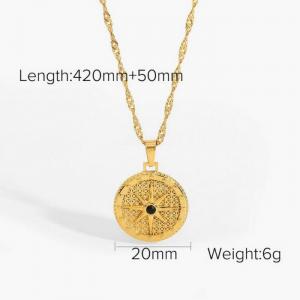 SS Gold-Plating Necklace - KN229031-WGJD