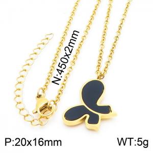SS Gold-Plating Necklace - KN229131-GC