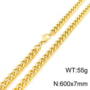 SS Gold-Plating Necklace - KN229225-Z