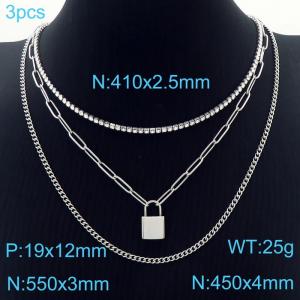 Stainless Steel Necklace - KN229606-Z