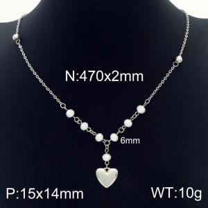 Fashion Jewelry Necklace Stainless Steel Heart Necklaces For Women - KN230094-Z