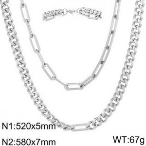 Stainless Steel Necklace - KN230180-Z
