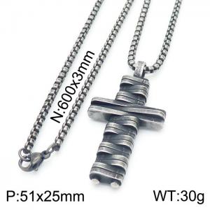 Stainless Steel Necklace - KN230190-KFC