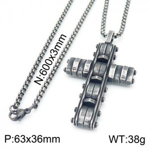 Stainless Steel Necklace - KN230192-KFC