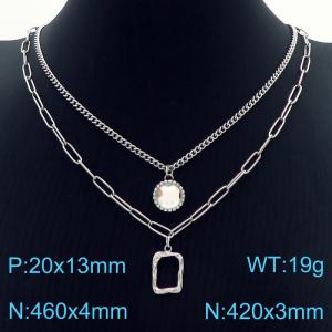 Stainless Steel Necklace - KN230195-KFC