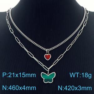 Stainless Steel Necklace - KN230234-KFC