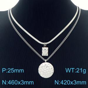 Stainless Steel Necklace - KN230264-KFC