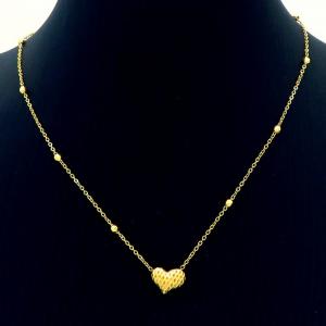 SS Gold-Plating Necklace - KN230334-CM