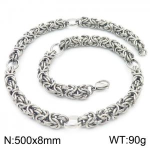 Stainless Steel Necklace - KN230446-Z