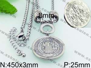 Stainless Steel Necklace - KN23049-Z