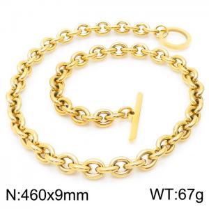 SS Gold-Plating Necklace - KN230525-K