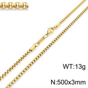 SS Gold-Plating Necklace - KN230584-KFC