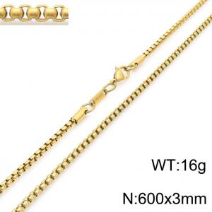 SS Gold-Plating Necklace - KN230585-KFC