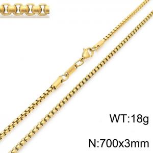 SS Gold-Plating Necklace - KN230586-KFC