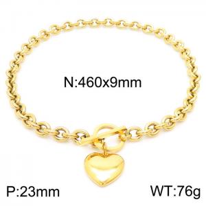 SS Gold-Plating Necklace - KN230727-Z