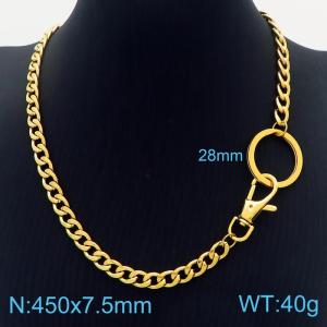 SS Gold-Plating Necklace - KN230911-Z